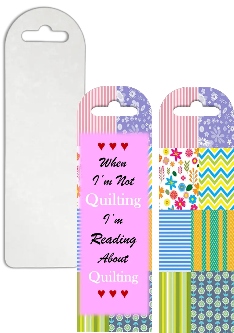 sublimation blank bookmark template and design