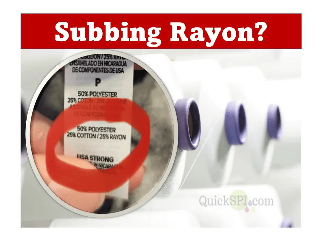 Can you sublimate rayon or blends
