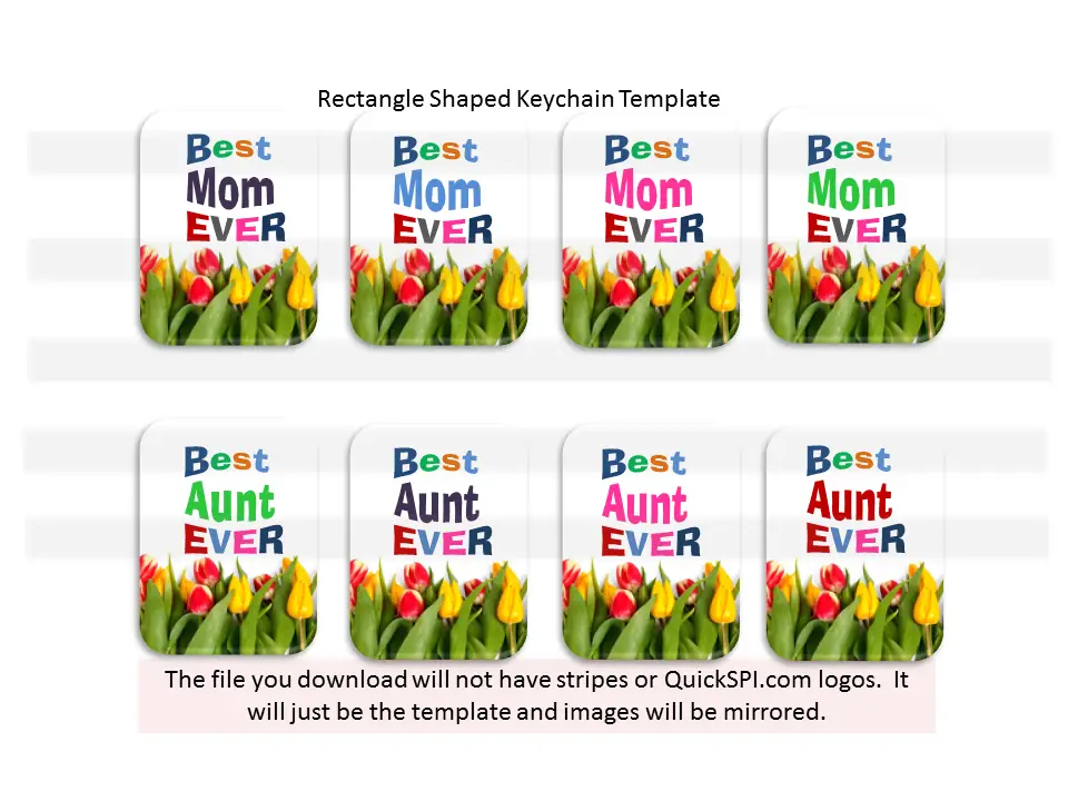 KeyChain Blanks – Best Mom & Best Aunt