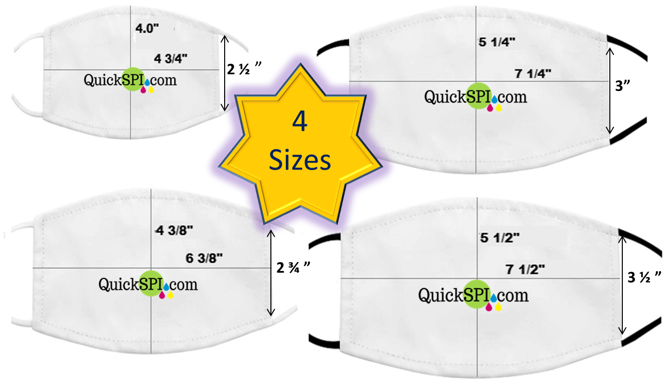 Sublimation Mask Templates 4pk Sublimation For Beginners