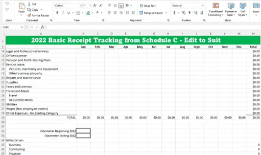 Downloadable Free Expense Log Book Excel